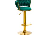 4Rico Bar Hocker Qs-B313A Verde Velluto