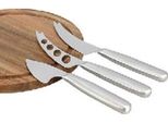 Tagliere Rettangolare In Legno Di Acacia Con 3 Coltelli Da Formaggio In Acciaio Inossidabile