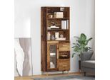 Maison Exclusive - Credenza Alta In Legno Antico 69,5 X 34 X 180 Cm Materiale Ligneo