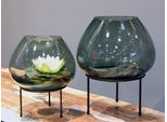 Gilde Windlicht, "Vitu"", Glas, Schwarz, , H. 37,5 Cm, D. 32 Cm 27596"