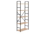 Libreria Moderna Ampia In Legno Loft 5 Ripiani