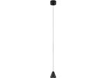 Nova Luce Pendelleuchte "Irmos", Schwarz, 1, Ø 6Cm H: 191Cm, 1 Stk., Leuchten, Pendelleuchte