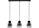 Nova Luce Pendelleuchte "Blacu", Schwarz, 3, H: 120Cm, 1 Stk., Leuchten, Pendelleuchte