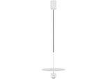 Nova Luce Pendelleuchte "Edem", Weiß, 1, Ø 30Cm H: 217Cm, 1 Stk., Leuchten, Pendelleuchte