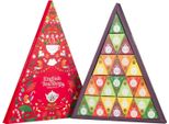 Adventskalender (Tees)Pyramiden (Rot Trangular - 13 Geschmacksrichtungen) (25 X 2 G) 50 G - English Tea Shop(Saisonproduct)