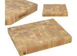 Tagliere End Grain Blok In Rovere Oliato 32X24X4 Logo