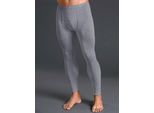 Lange Unterhose KINGS CLUB, Herren, Gr. 5, 2 Stk., grau (grau, meliert), 100% Baumwolle, Unterhosen Lange Unterhose