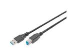 Usb 3.2 Gen 1 Anschlusskabel USB-A > USB-B Schwarz, 1,80 Meter
