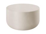 Tectake® Runder Couchtisch , Minimalistisches Design, Wetterfest, 80 X 39,5 Cm