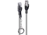 Lindy 47601 Lindy Cavo Patch Cat.6A S/Ftp Grigio 0,5 M Bloccabile