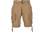 Brandit Savage Pantaloncini Da Lavoro Vintage Cargo Army Beige - 6XL
