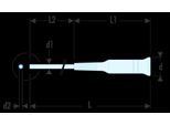 Facom Bithalter Antrieb Innensechskant 4 Mm