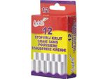 Gesso Per Lavagna 12 Pezzi Bianco Senza Polvere