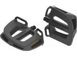 Ergotec 86062001 Pedale In Plastica EP-2 Nero, 9/16', Con Riflettori, Nero (1 Paio)