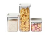 Mepal 106400032500 Mepal Vorratsdosen-Set Omnia 9,2/13,3/21,7 Cm Hoch Nordic White 0,7/1,1/2,0 L, 1 Set