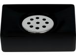 Spirella Portasapone Accessori Decorativi Per Il Bagno Portasapone "Quadro"" Dimensioni: 11 X 8 X 3,5 Cm - Nero Opaco"