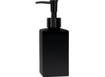 Distributore Di Sapone Spirella "Quadro"" Distributore Di Sapone Liquido In Porcellana 300Ml Nero Opaco"