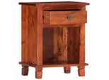 Vidaxl Comodino 40 X 30 X 50 Cm In Legno Massiccio Di Acacia
