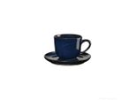 Asa Selection Saisons Espressotasse Mit Unterer Midnight Blue, Espresso Tasse, Kaffeetasse, Untertasse, Steinzeug, Blau, 90 Ml, 27110119