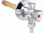 Rubinetto Da Esterno Js Frost-Tec, Maniglia Sanitaria Rb+Rv, 160-260Mm, Dn15, Chr.