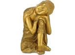 Figura Di Buddha Rilassata Con Testa Inclinata 60 Cm