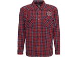 Camicia King Kerosin San Antonio Wolves, Nero/Ruota, S