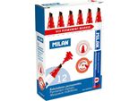 Pennarello Indelebile Milano 12 Pezzi Pvc Rosso