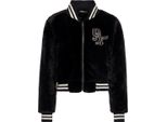 Queen Kerosin College Zip Giacca Da Donna, Nero, Xs