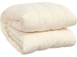 Vidaxl Coperta Pesata Crema Chiaro 140X200 Cm 10 Kg Tessuto