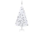 Albero Di Natale Artificiale Con Led E Palline Bianco 120 Cm Pvc, Alberi Di Natale Artificiali Design 2024