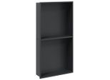 Vidaxl Piatto Doccia Nero Opaco 32X62X9 Cm Acciaio Inox