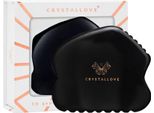 Crystallove Ossidiana Contour Gua Sha - Piastra Per Massaggio Facciale Gua Sha All'ossidiana