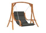 Vidaxl Dondolo Hollywood Con Supporto In Abete Massiccio Con Finitura In Teak