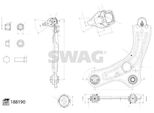 Swag Set Ruota Sterzo RadaufhÄNgung Assale Anteriore Sinistro