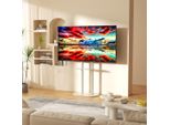 Wisfor Supporto Tv Regolabile In Altezza, Supporto Tv A Pavimento Con 2 Ripiani In Marmo, Supporto Tv Universale Per 40"-75"", Vesa 600X400Mm, Fino A Max 40K"