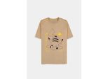 PokéMon - Maglietta A Maniche Corte Beige Pikachu Line-Art Uomo - 2XL