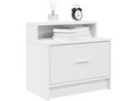 Vidaxl Comodino Con Cassetto Bianco 51X31X47 Cm