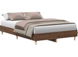 Vidaxl Struttura Letto Senza Materasso Effetto Rovere Marrone 120X190 Cm