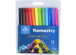 Pennarelli Colorati 12 Pezzi - Qualità E Creatività Nelle Tue Mani! Ideali Per Disegnare, Colorare E Fare Arte. Dai Vita Ai Tuoi Progetti Con Flamasters 7710/2AB!