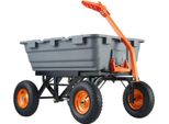 Carrello Da Trasporto Per Giardino - Carrello A Mano Per Carriola Con Funzione Di Ribaltamento - Capacità Di Carico 680 Kg - Ideale Per Lavori Di Giardinaggio E Costruzione