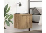 Maison Exclusive - Comodini Da Parete 2 Pezzi In Rovere Artigianale 38X34X40 Cm