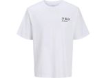 Jack & Jones Bradley Fleur Maglietta A Maniche Corte Bianco Xl Uomo Bianco Xl