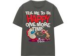 Ren & Stimpy - Maglietta "Tell Me To Be Happy"" Per Uomo/Donna Unisex TV15918 (Xxl) (Carbone)"
