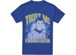 Star Trek - Maglietta "Dottore"" Per Uomo/Donna Unisex TV17583 (Xl) (Blu Reale)"