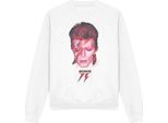 David Bowie - Felpa "Aladdin Sane '75"" Per Uomo/Donna Unisex TV11225 (Xl) (Bianco)"