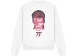 David Bowie - Felpa "Aladdin Sane '75"" Per Uomo/Donna Unisex TV11225 (L) (Bianco)"