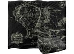 Il Signore Degli Anelli - Coperta, Mappa Del Mondo TV18874 (Taglia Unica) (Colorato)