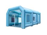 Tenda Gonfiabile Vevor 26X13X10Ft Cabina Di Spruzzo Gonfiabile Tenda Personalizzata Cabina Di Verniciatura Gonfiabile Cabina Di Verniciatura Auto Enorme Stazione Di Lavoro 210D Tessuto Oxford Con 2 Soffiatori