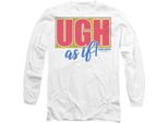 Clueless - Maglietta "Ugh As If"" Per Uomo/Donna Unisex TV10972 (Xl) (Bianco)"