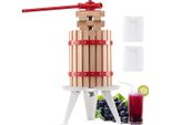 Spremiagrumi Vevor, Mulino Per Frutta (6 Litri), Cesto In Legno Massiccio Con 8 Blocchi, Spremiagrumi Per Sidro, Spremiagrumi Per Uva, Spremiagrumi Per Olio D'oliva Con Manico, Spremiagrumi Da Cucina